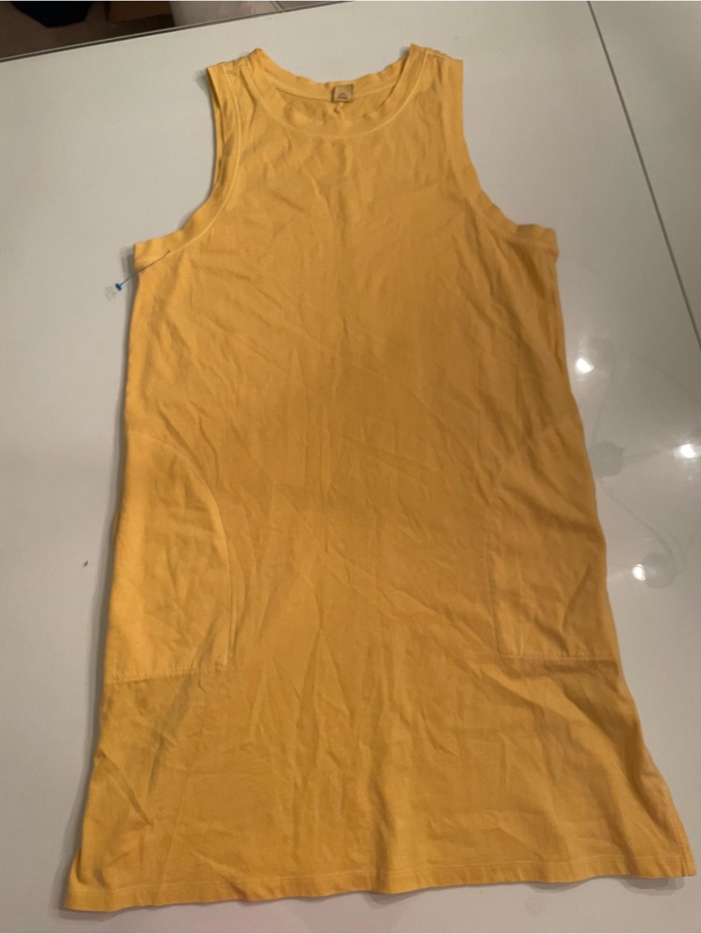 Old Navy Yellow cotton Crewneck Tee